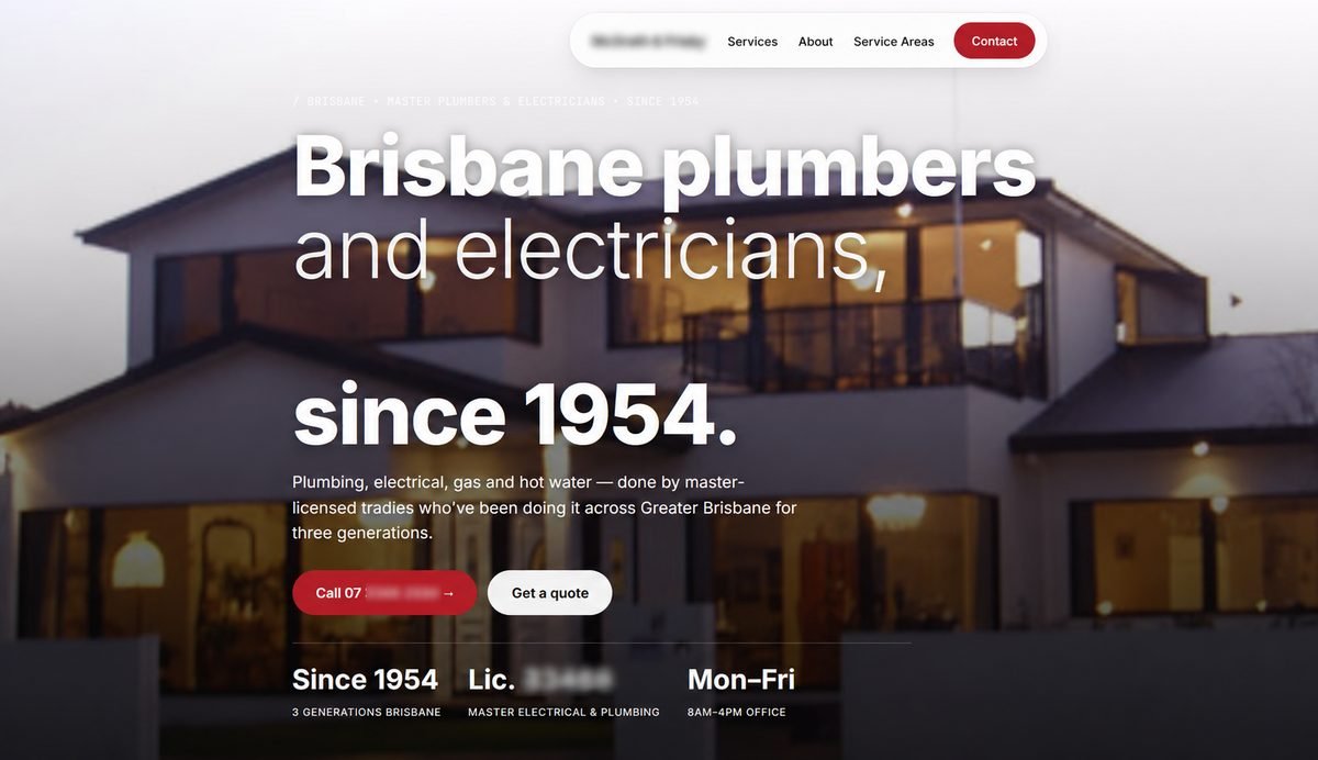 After — new website desktop view