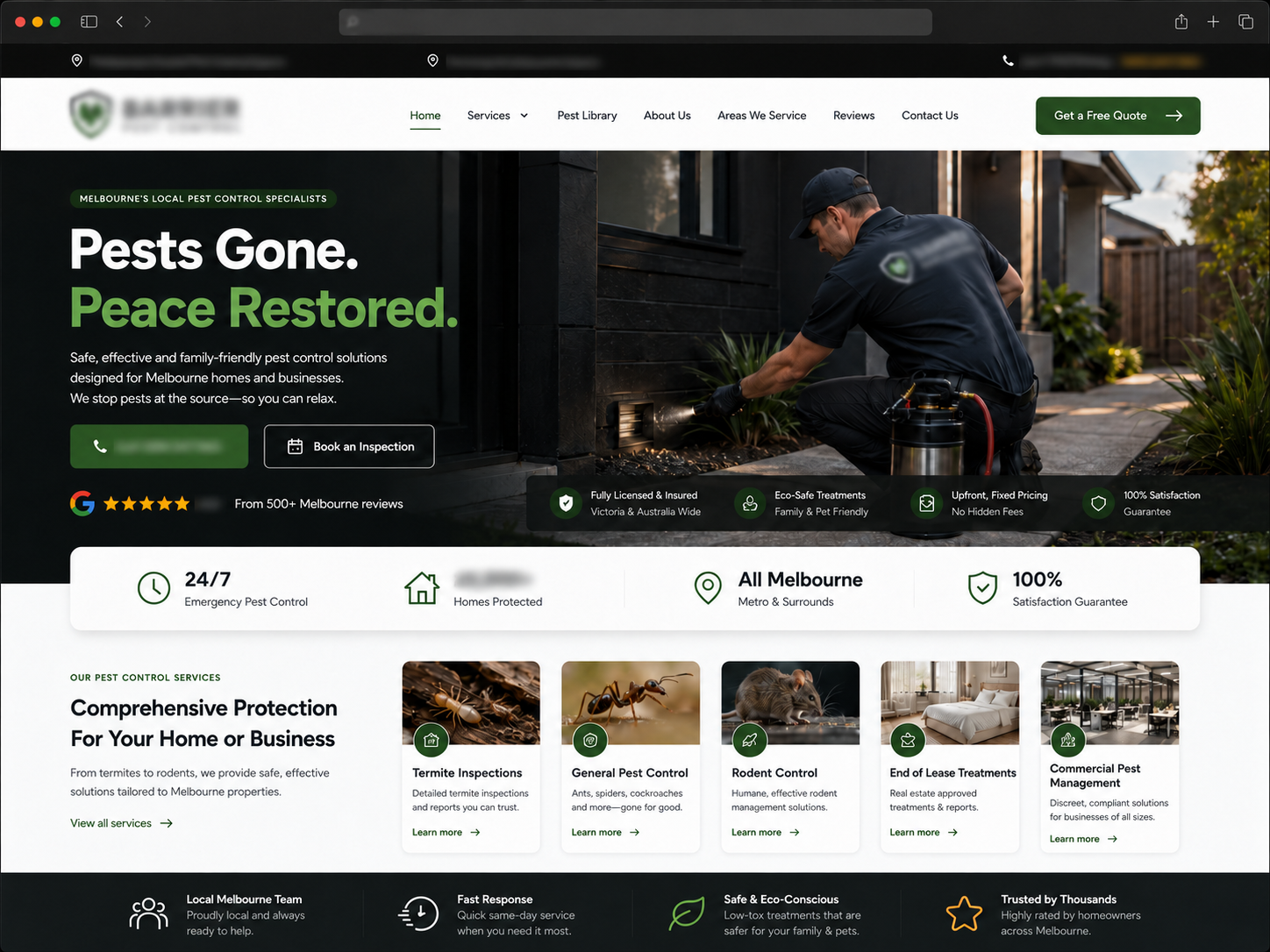Client website preview