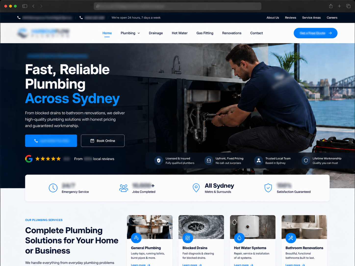 Client website preview