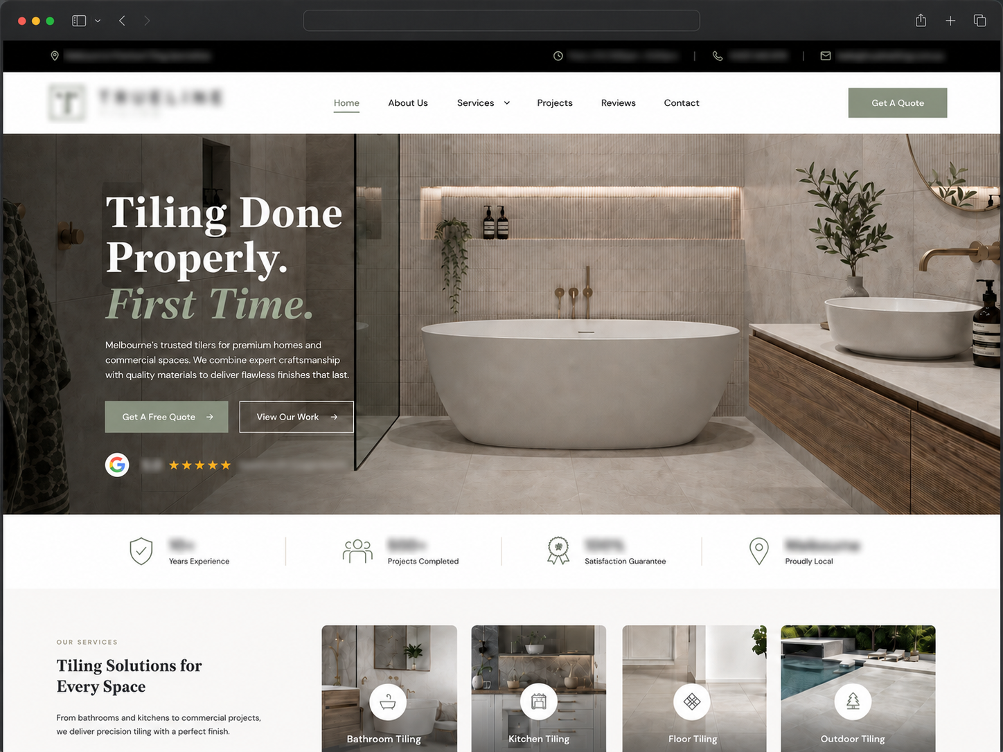 Client website preview