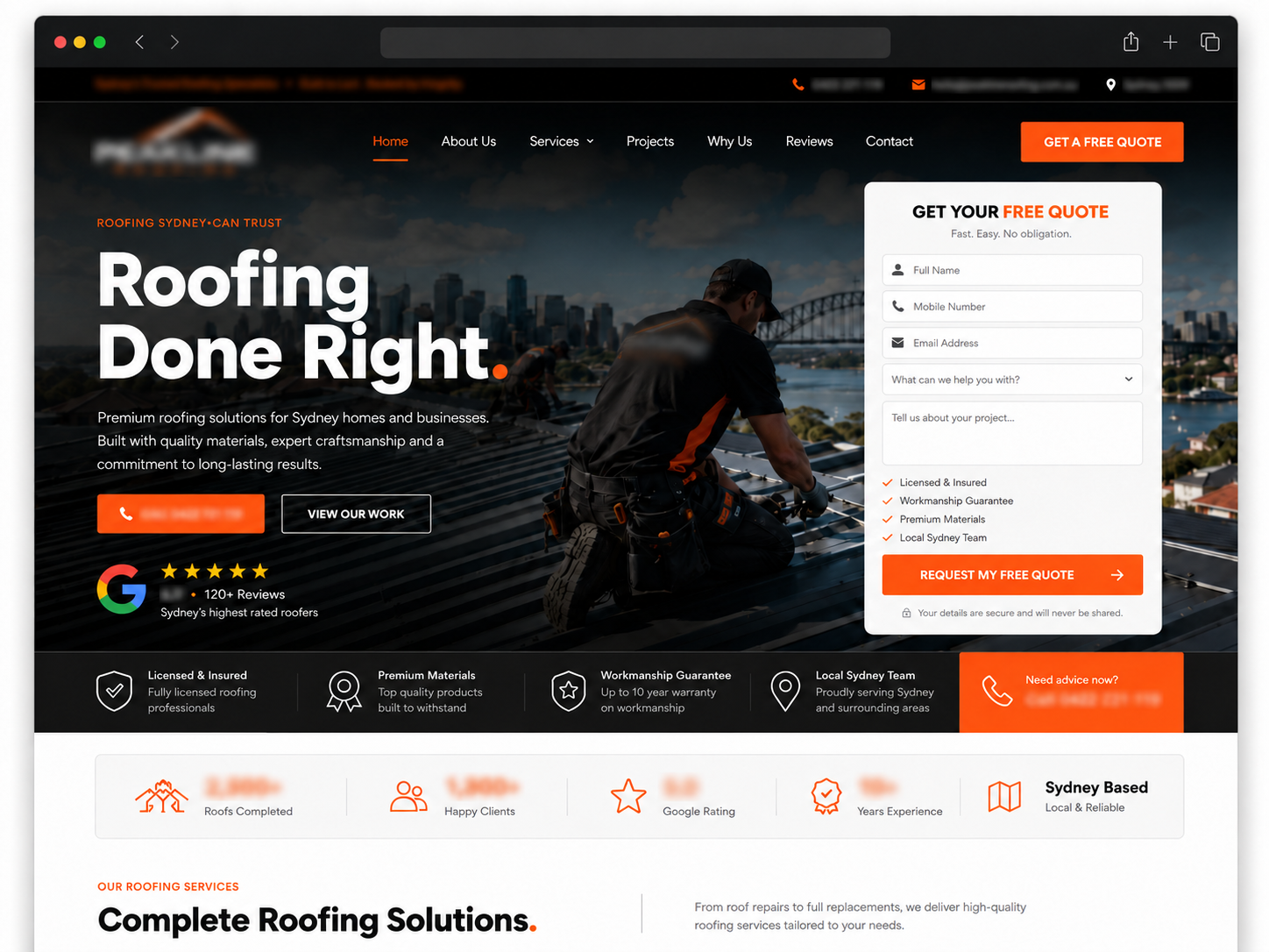 Client website preview