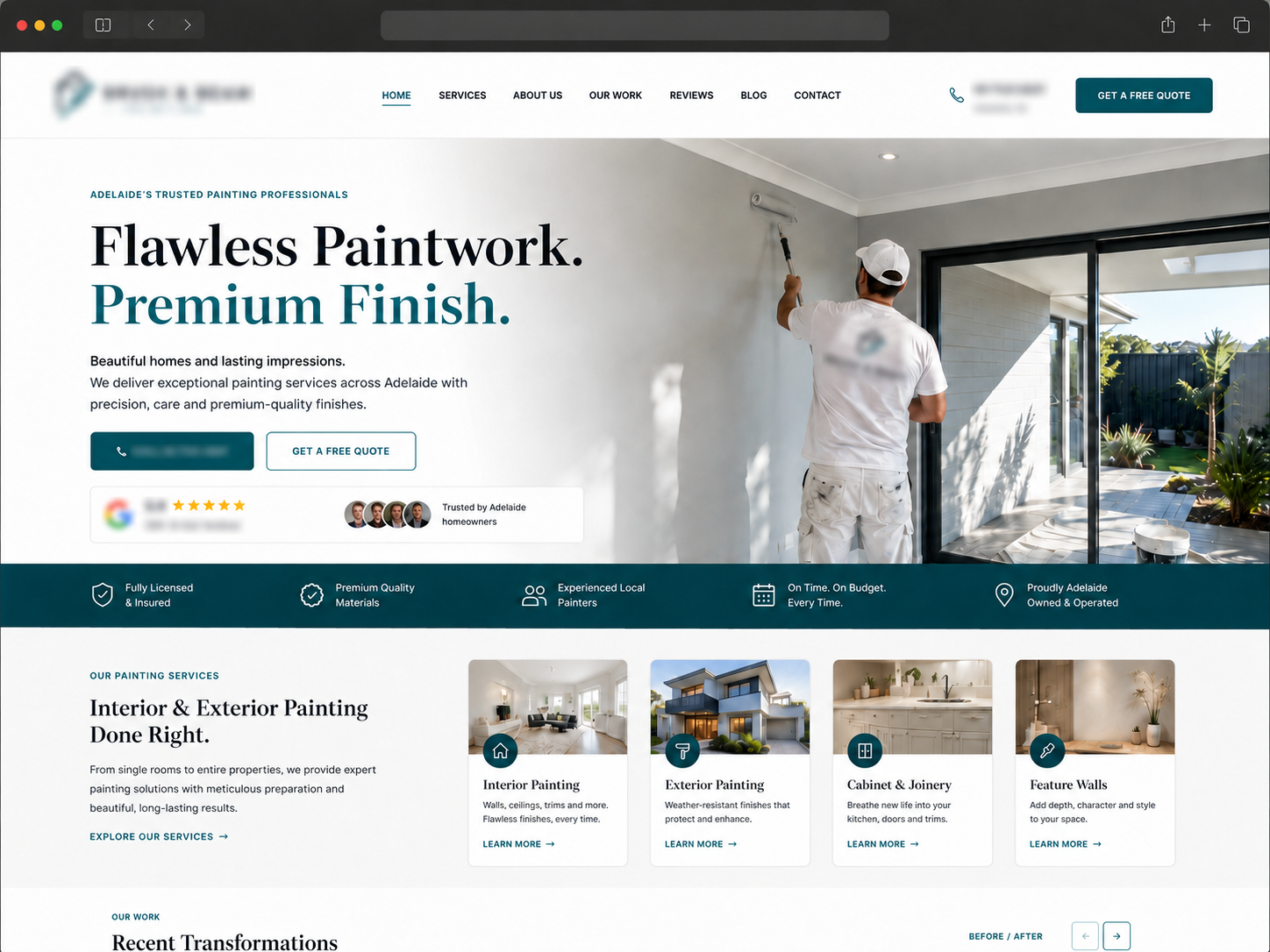 Client website preview