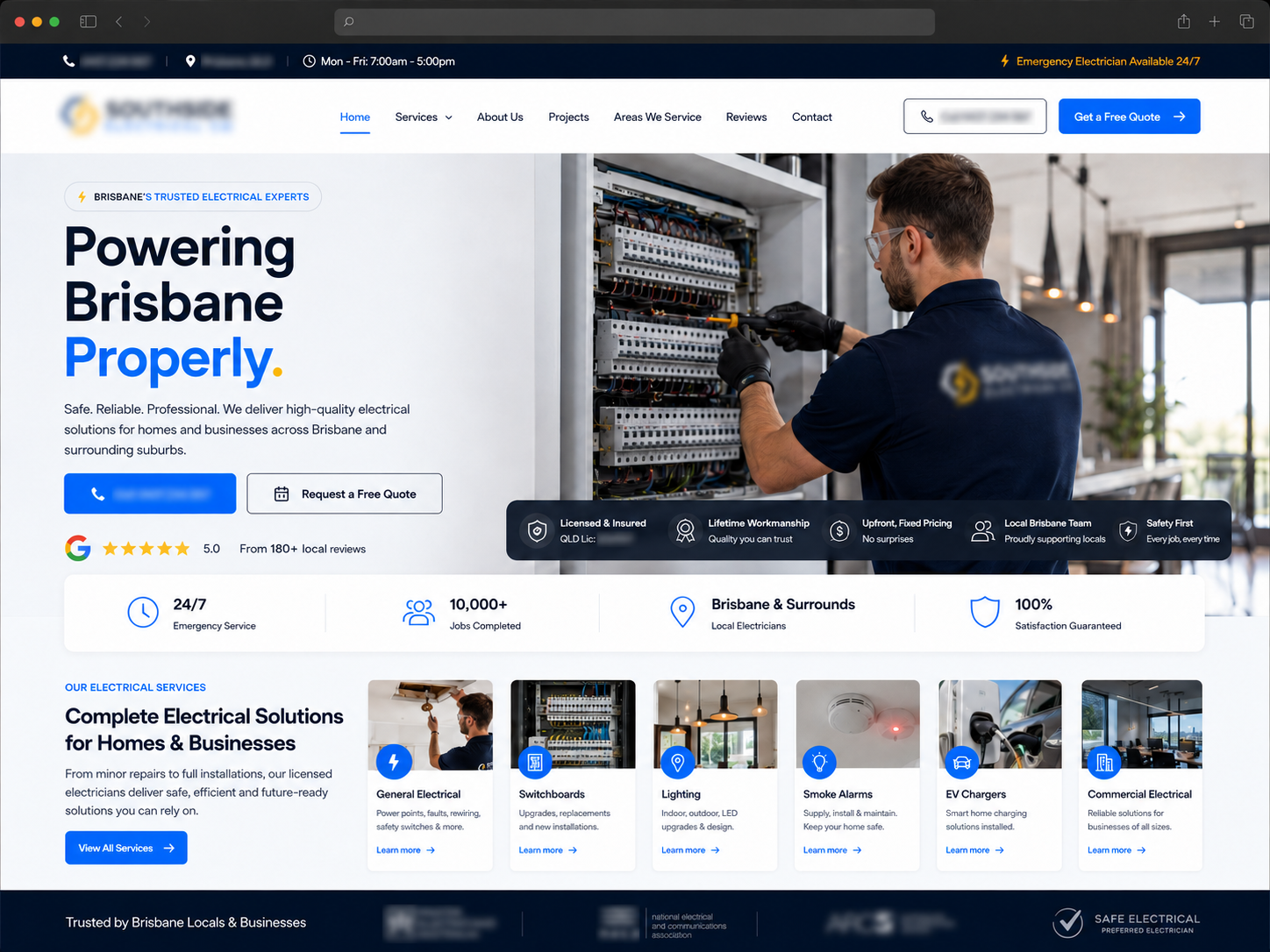 Client website preview