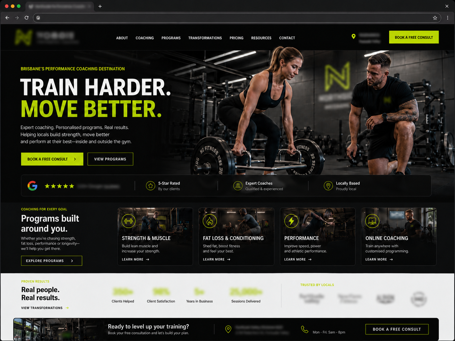 Client website preview